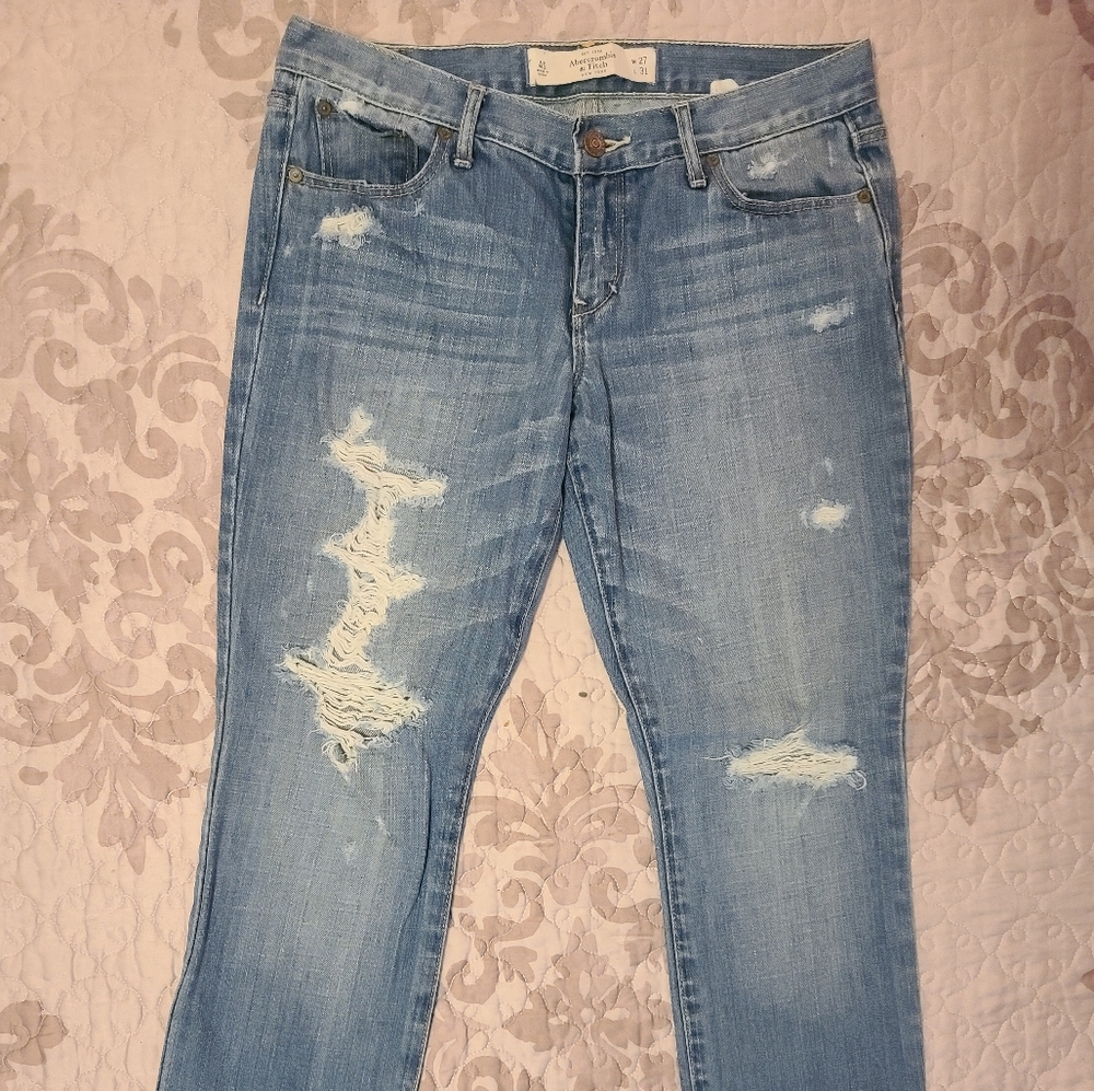 Abercrombie and Fitch destroyed jeans